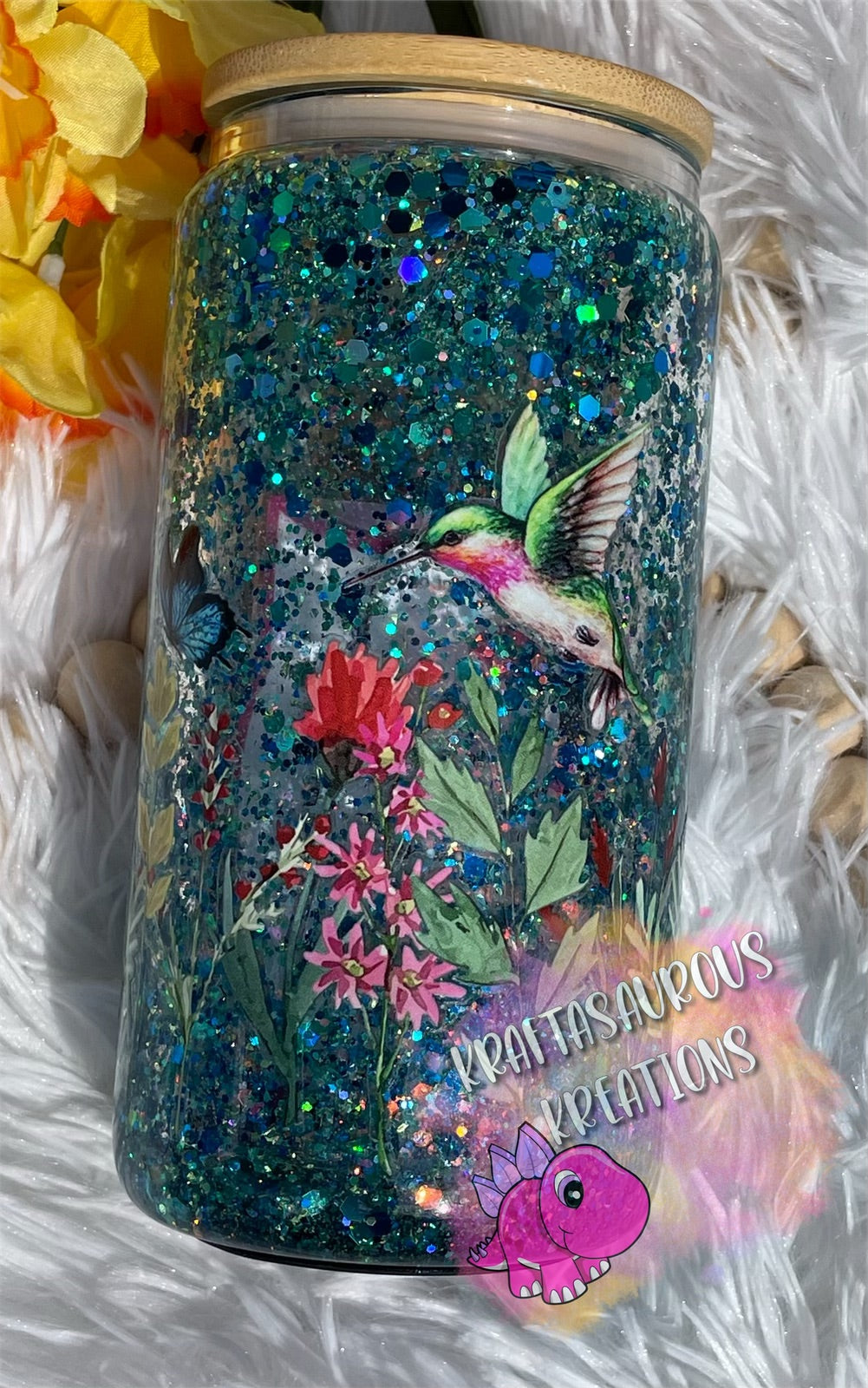 Hummingbird Snow globe Tumbler