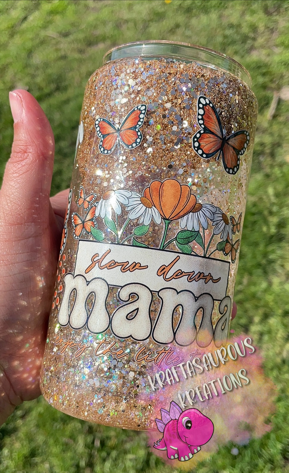 Slow Down Mama SnowGlobe Tumbler