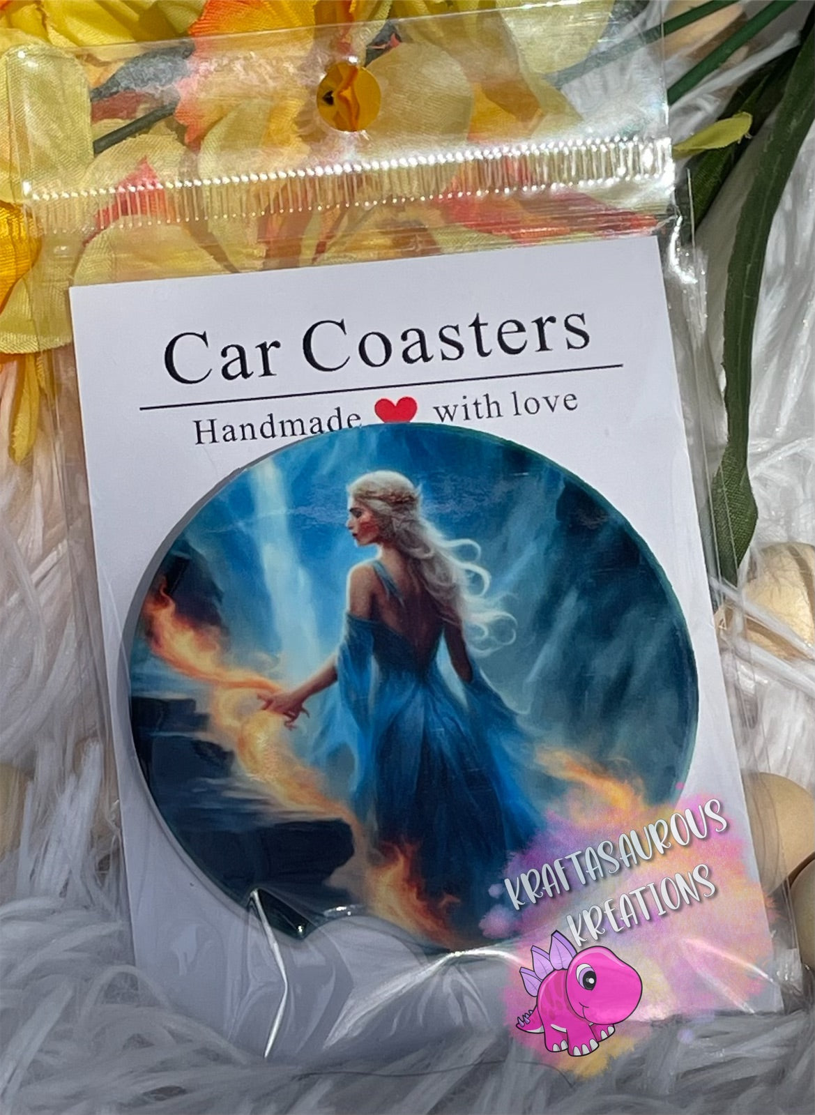 Fire car coaster