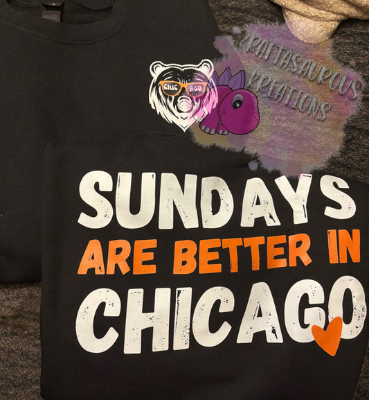 Sundays are Better Front and Back Design