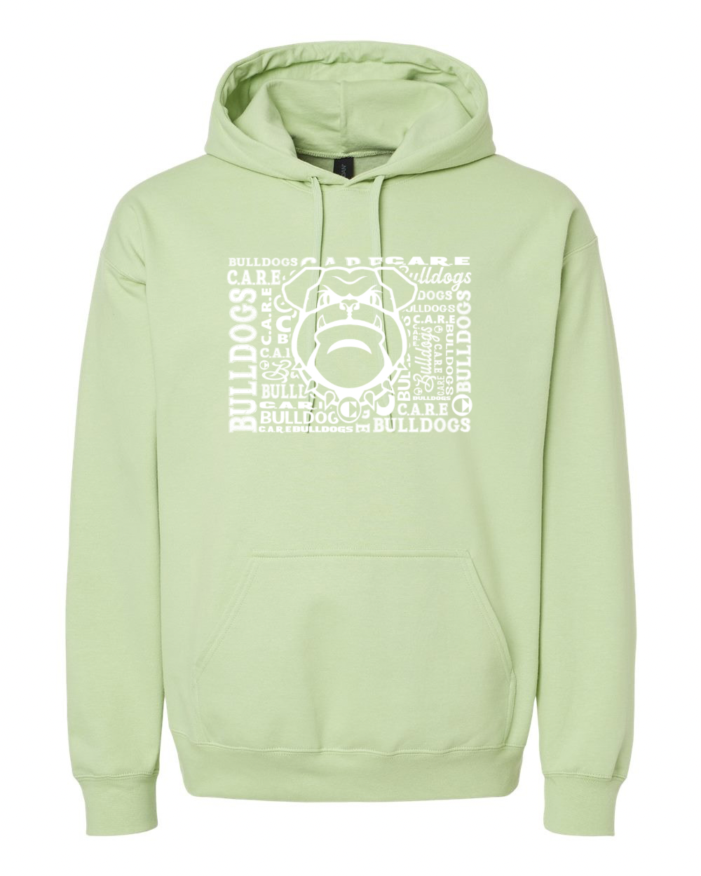 Hooded Sweatshirts CARE Bulldog Word Collage
