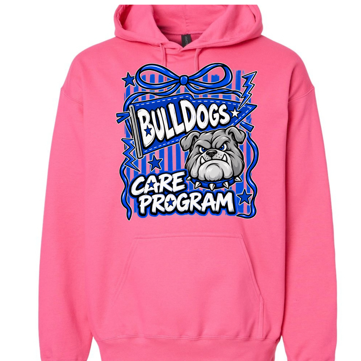 Hooded Sweatshirts CARE Bulldog Flag