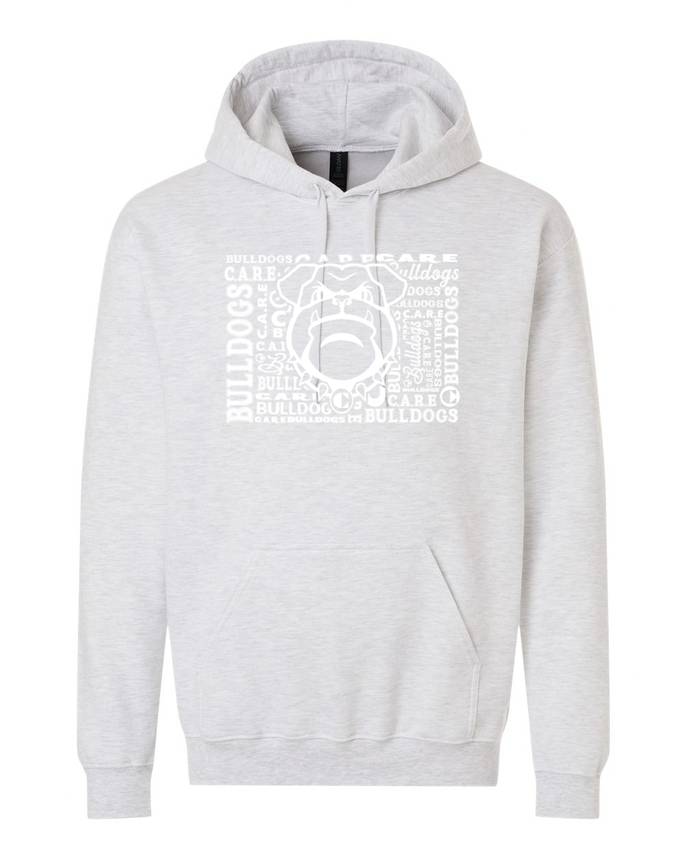 Hooded Sweatshirts CARE Bulldog Word Collage