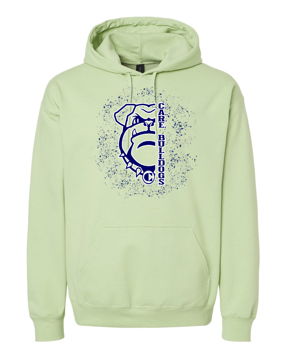 Hooded Sweatshirts CARE Bulldog with Speckle