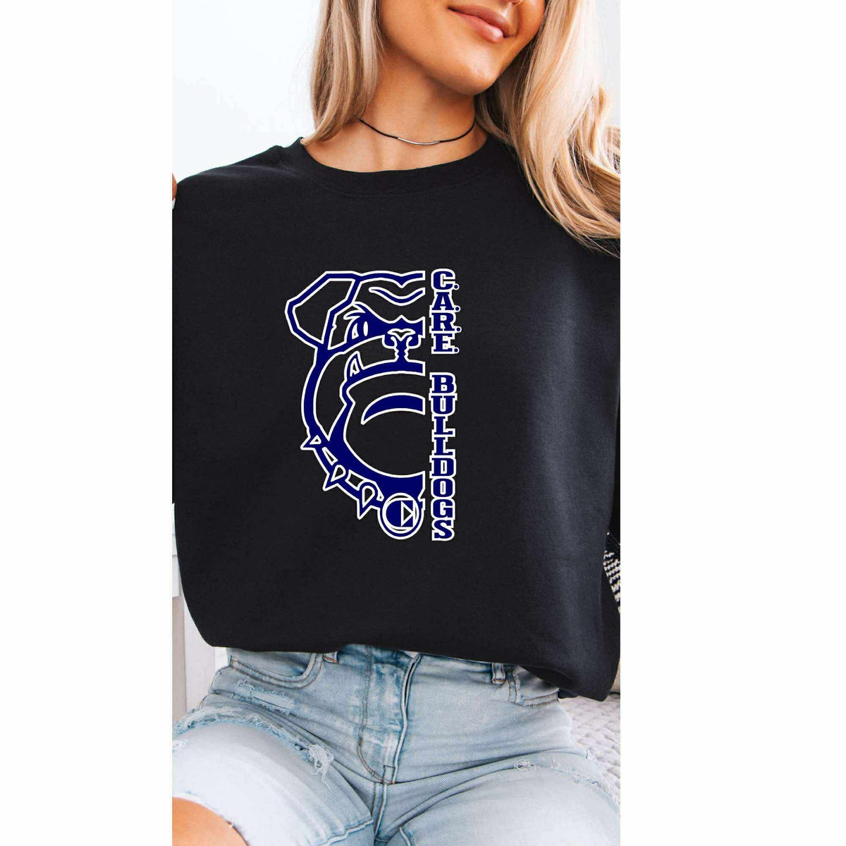Crewneck Sweatshirt Care Bulldog