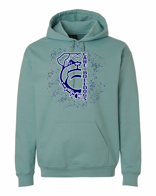 Hooded Sweatshirts CARE Bulldog with Speckle
